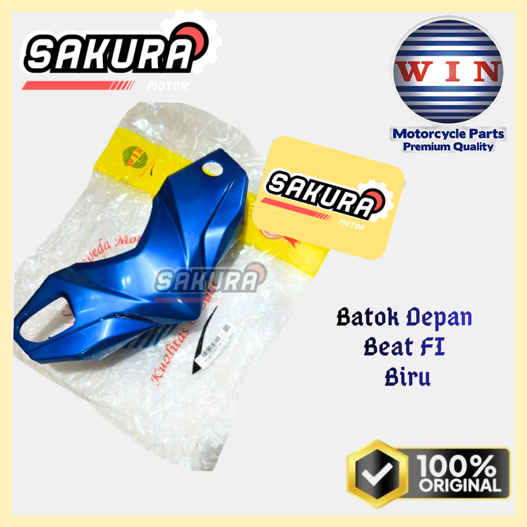 Batok Depan Beat FI Biru Original WIN