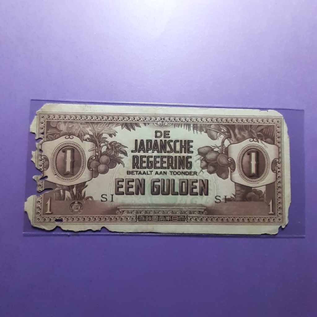 uang kuno djr 1 gulden