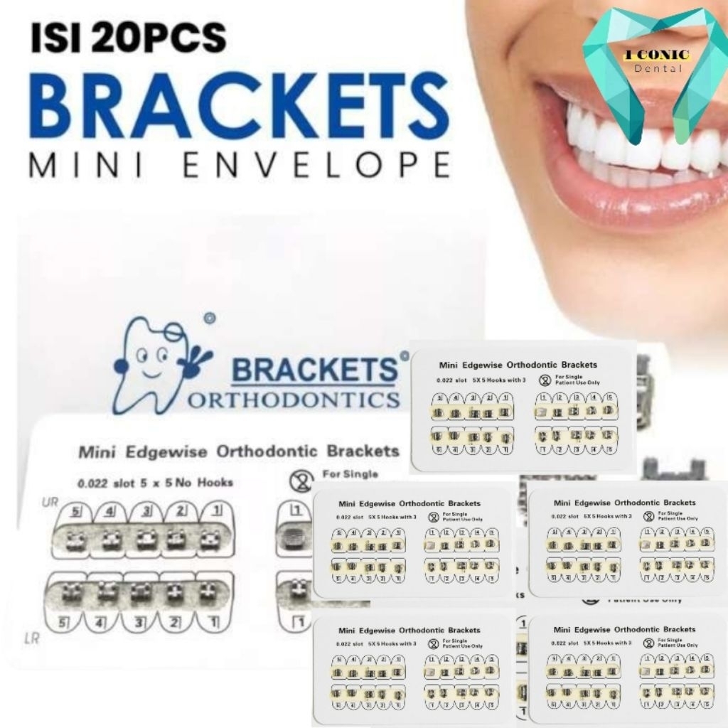 Bracket Mini Behel Gigi Metal Stainless Mini Edgewise