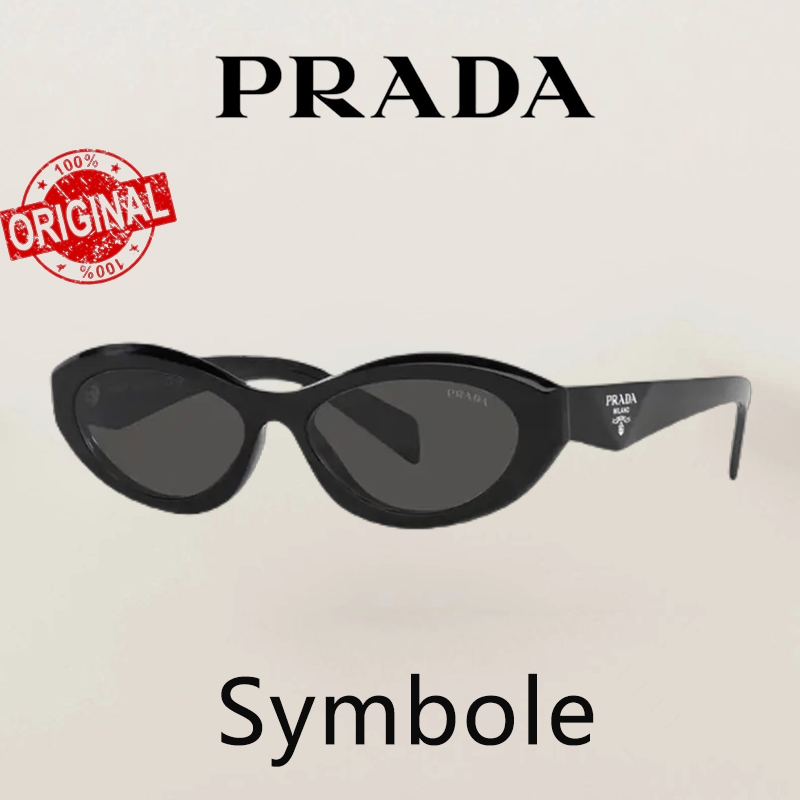 100%  Original -- Kacamata Hitam PRADA Sunglasses Kacamata Anti uv Untuk Kacamata Wanita Symbole 613