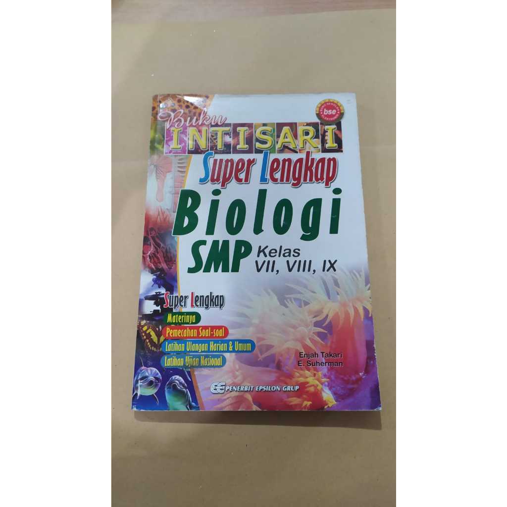 BUKU ORI OBRAL BUKU INTISARI SUPER LENGKAP BIOLOGI SMP KELAS VII, VIII, IX - ENTJAH TAKARI - EPSILON