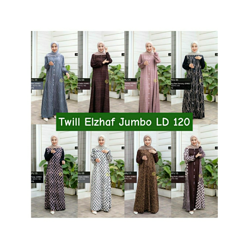 Gamis elzhaf batik ukuran Jumbo Pekalongan/dres kekinian