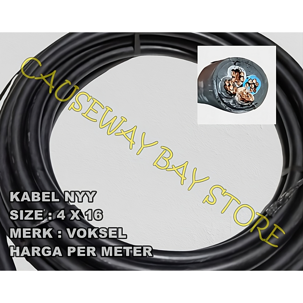 KABEL NYY (KAWAT) 4 X 16 MM² VOKSEL PER METER