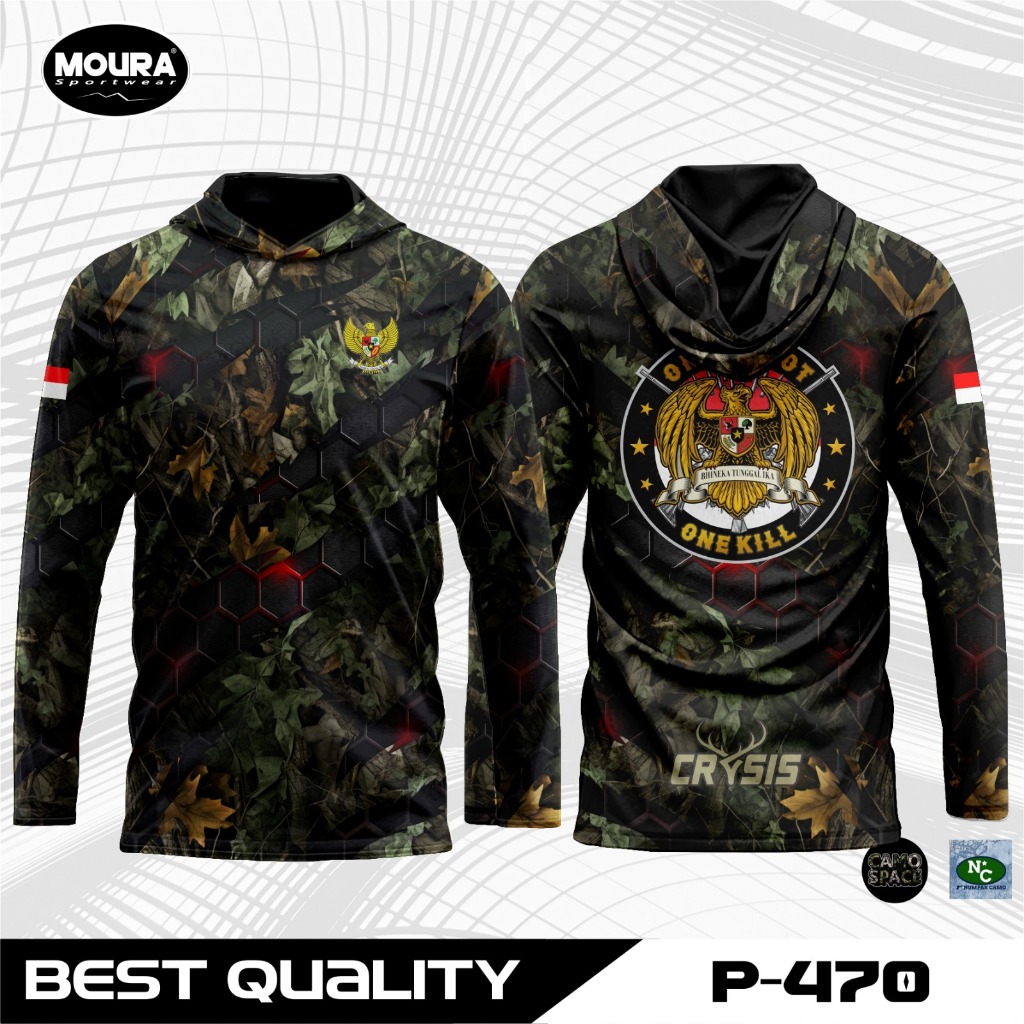 STLTH | Jersey Camo Baju Berburu Custom Full Printing Gratis Buff
