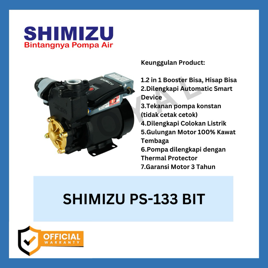 POMPA AIR SHIMIZU PS 133 BIT