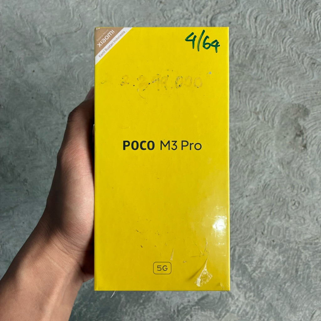 HP BARU XIAOMI POCO M3 PRO 5G 4/64 4GB/64GB ORIGINAL GARANSI RESMI