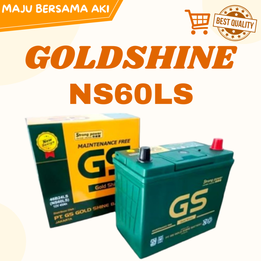 Aki Mobil Toyota Yaris, New Vios NS60LS GS Aki Kering MF 45 Ampere