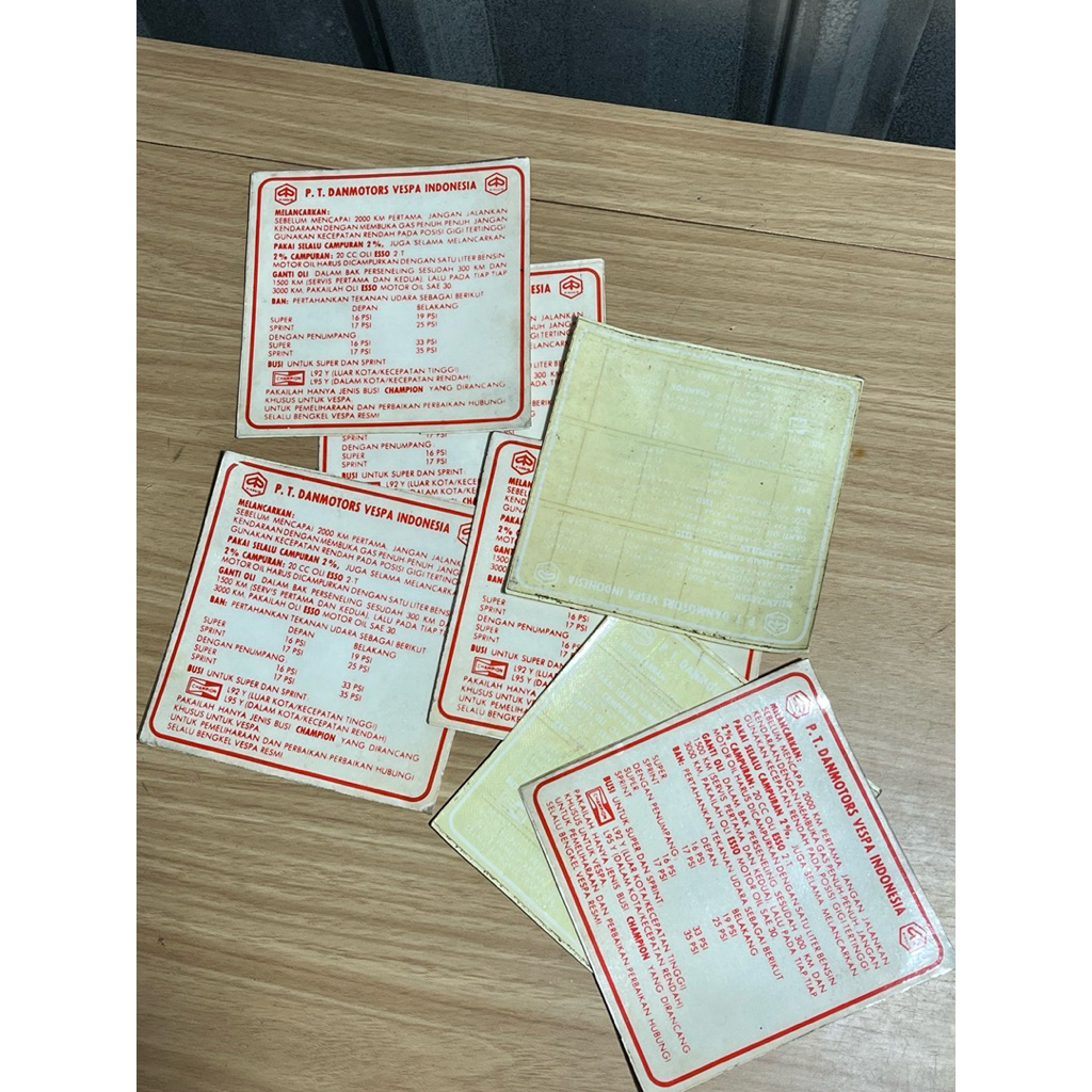 Sticker Air Running In Vespa New Old Stock