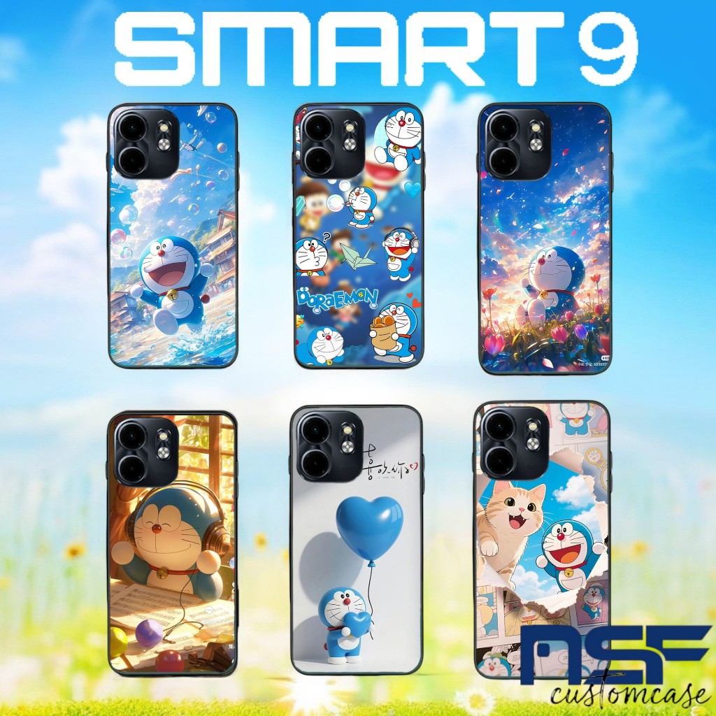 Softcase Infinix Smart 9 / Kesing infinix smart9 gambar motif dora emon gambar doraemon silicone sil