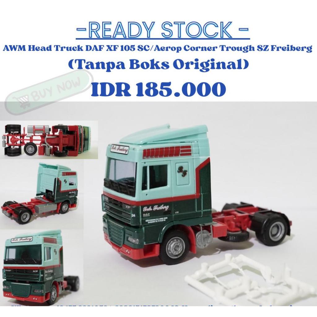 AWM Head Truck DAF XF 105 SC / Aerop Corner Trough SZ Freiberg (Tanpa Boks Original) 1:87 HO