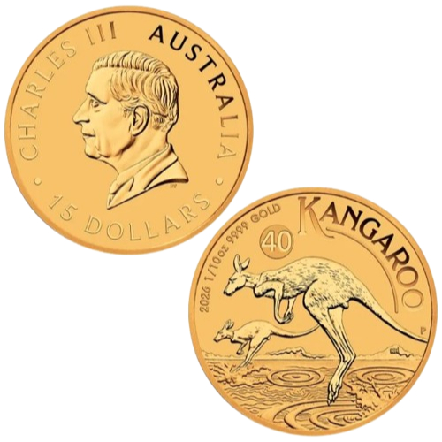 Koin Emas Gold Australian Kangoroo 2026 | Gold Coin 0.1 - 025 - 0.5 Fine Gold 9999 - 100% Original