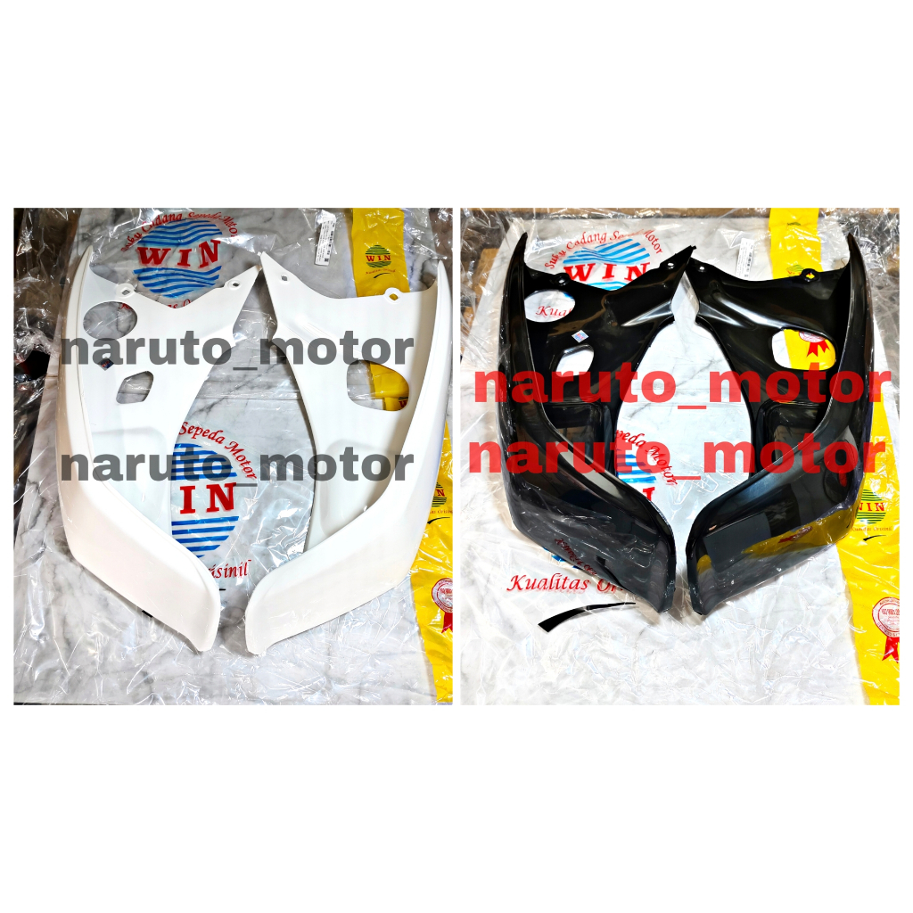 WIN -LEGSHIELD LUAR LEGSIL SAYAP TEBENG ASTREA GRAND IMPRESA LEGENDA PUTIH HITAM KANAN KIRI MERK WIN
