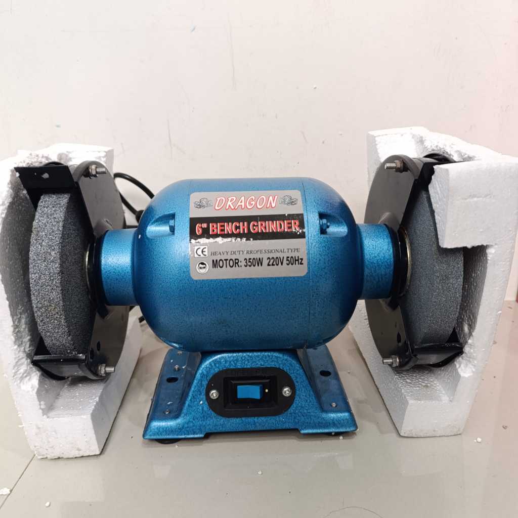 PROMO Mesin Grenda Duduk 6 Inch DRAGON / Mesin Gerinda Duduk Body Besar 6"