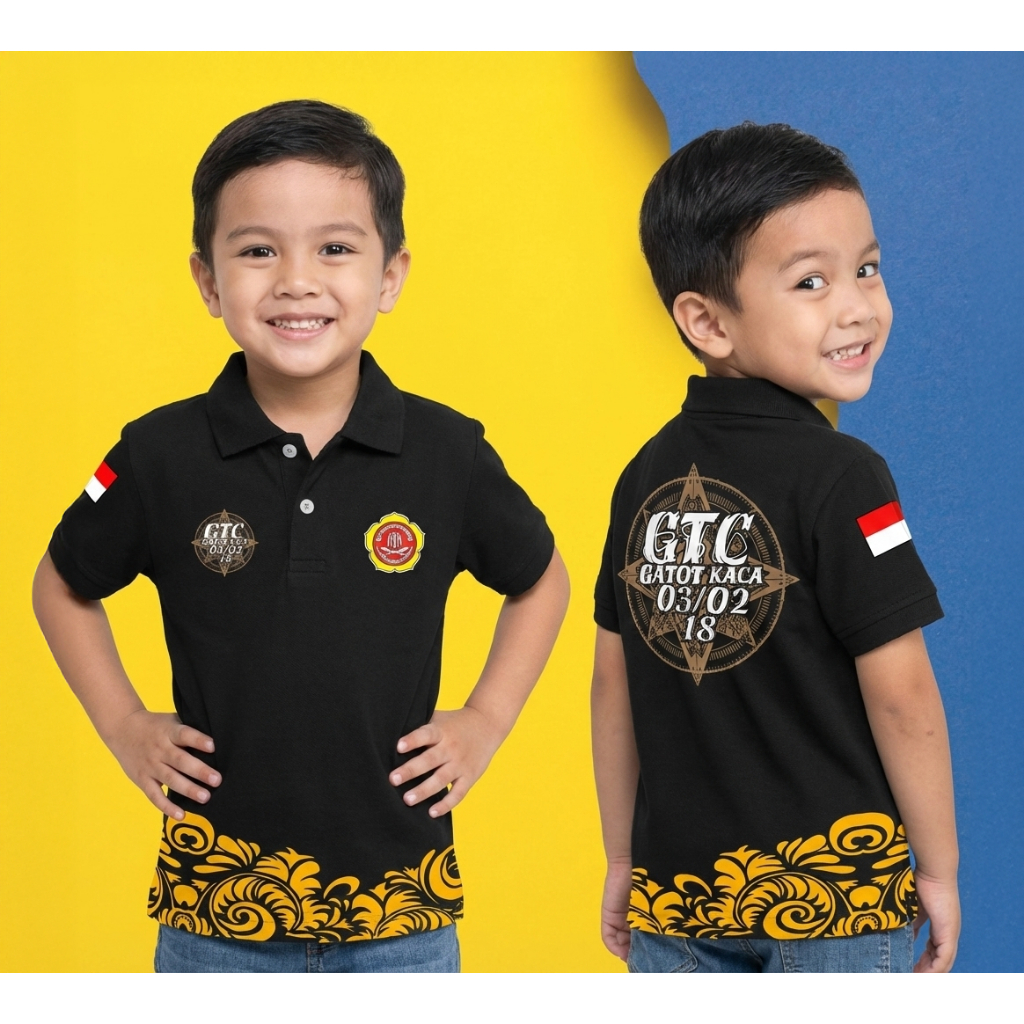 POLO ANAK BEBAS GAMBAR CUSTOM SUKA SUKA FREE SABLON BORDIR KOMUNITAS PERUSAHAAN LOGO GAMBaR BATIK IN