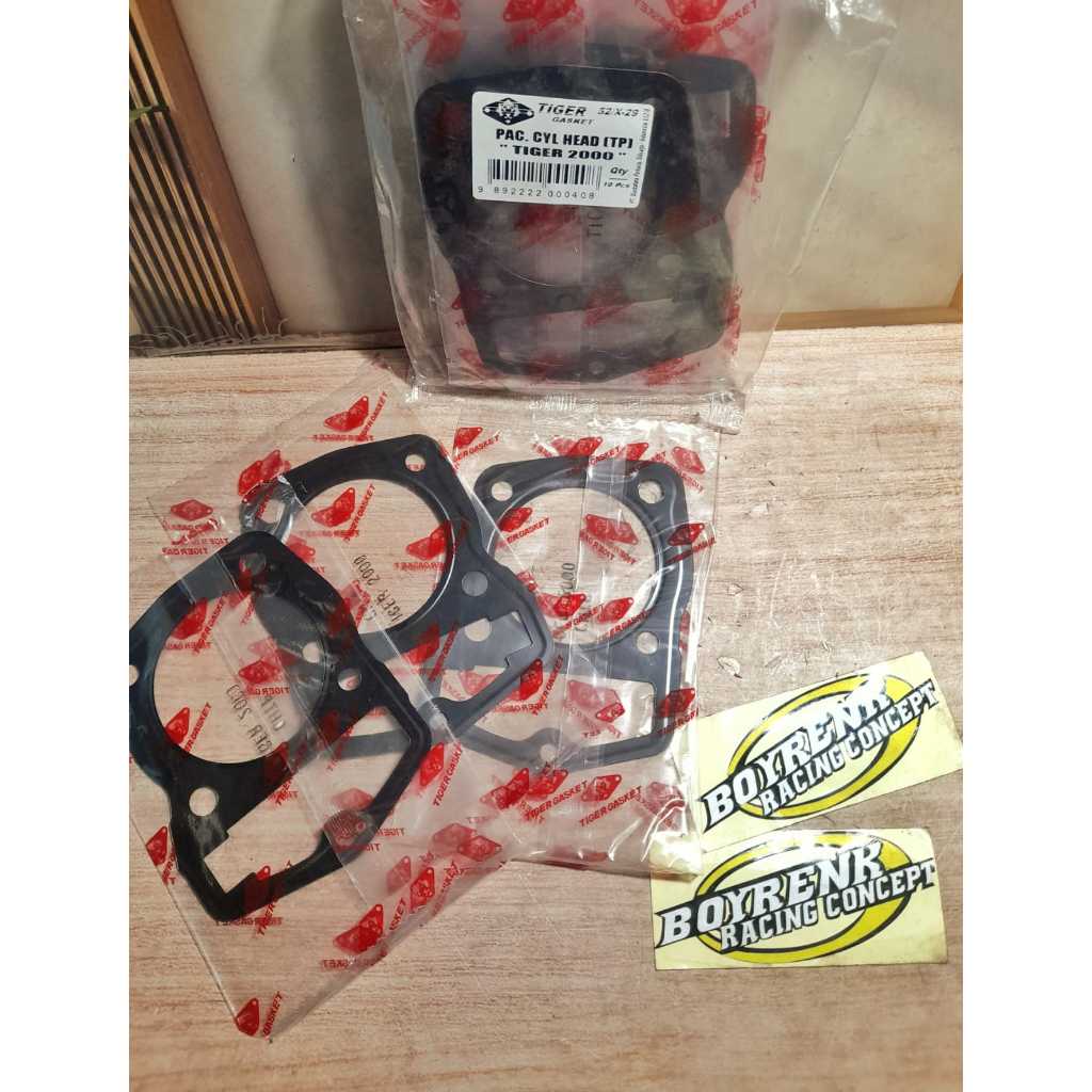 Packing Head ATAS Silinder Kop Honda Gl Pro Max Mega Pro Tiger TGP Tiger Gasket Original - BOYRENK M
