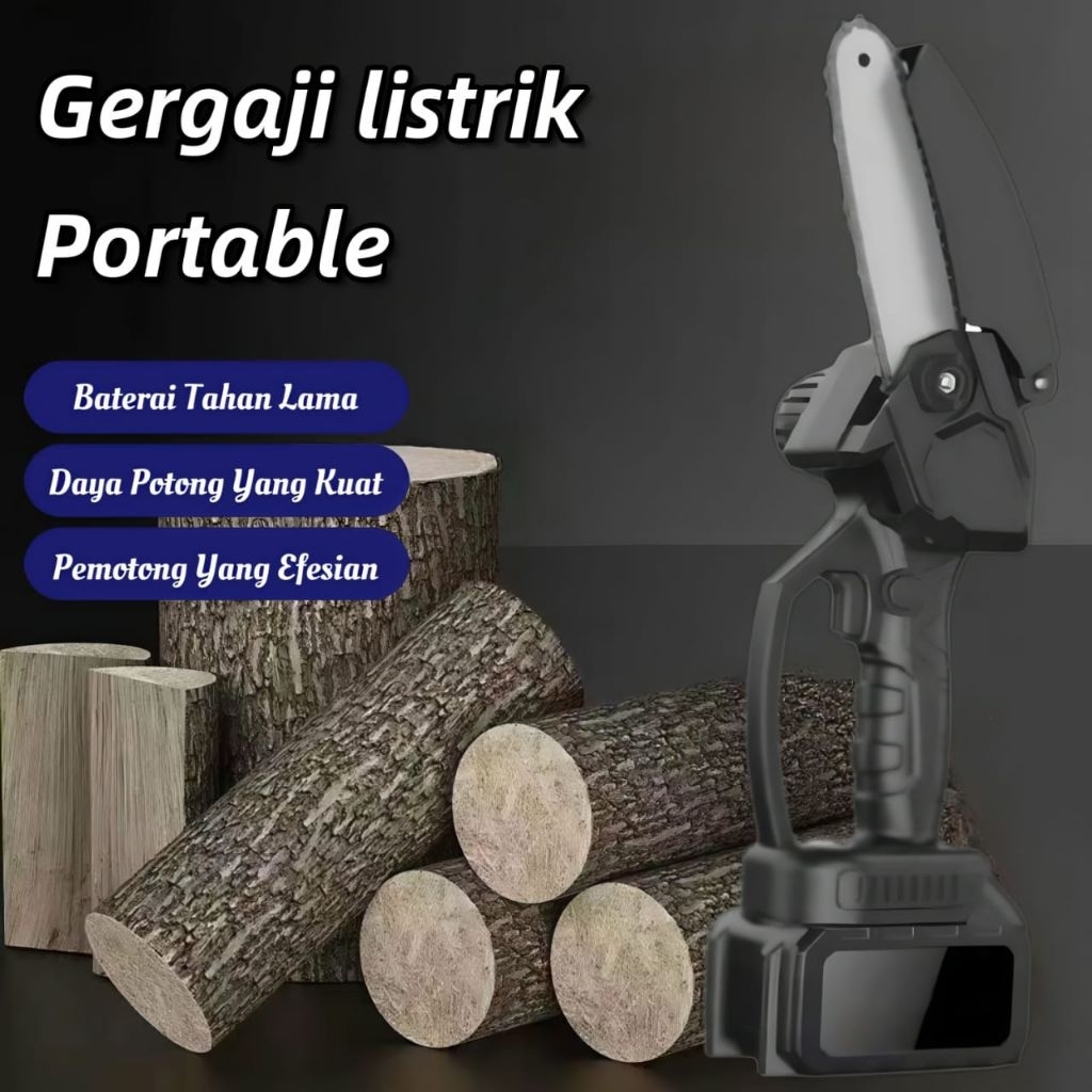 Mesin Gergaji Listrik Gergaji Listrik Tanpa Kabel 6 Inci Gergaji Baterai Gergaji Listrik