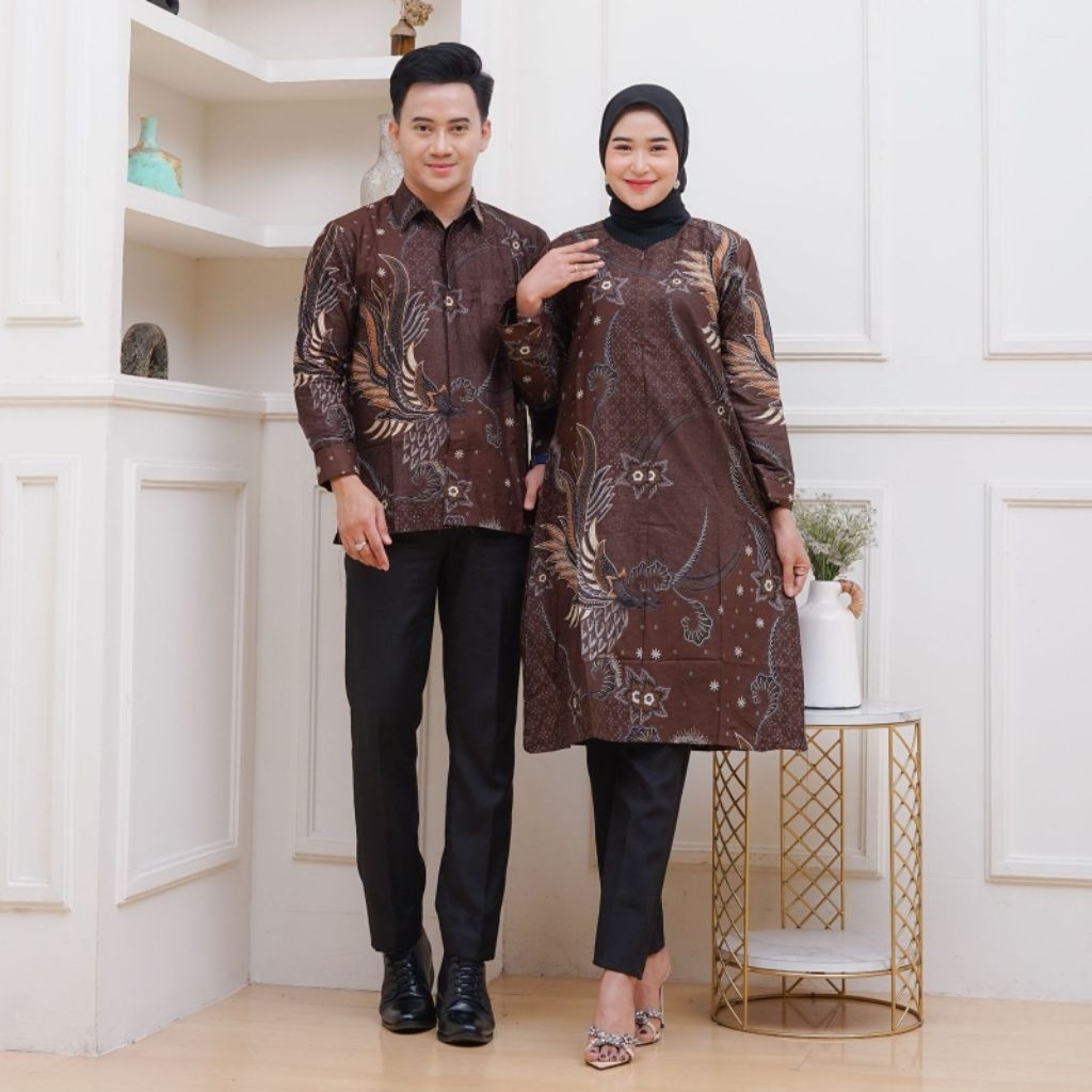 batik couple casual pasangan muda motif trendy
