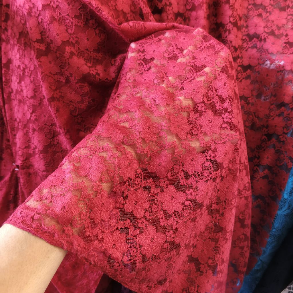 kain brokat street - Harga/0,5m - kain brokat motif - kain brokat tulang - bahan brokat kebaya mewah