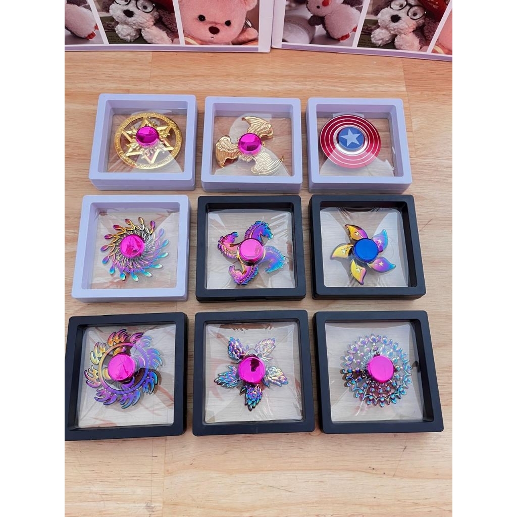 VS Mainan Fidget Spinner Metal Rainbow Premium / Spinner Besi Premium