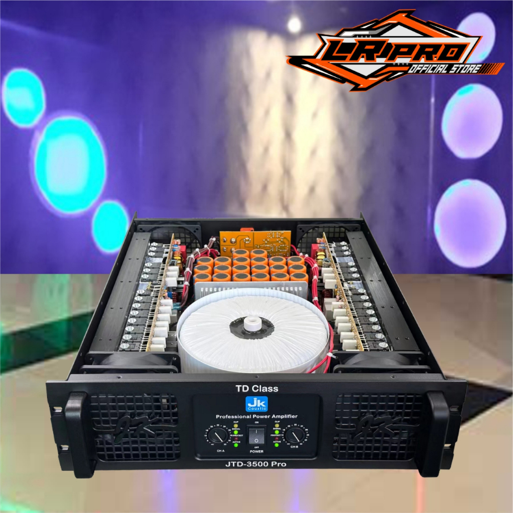 Power Amplifier Class TD Jk coustic JTD 3500 Pro 2x3500 watt 8Ohm