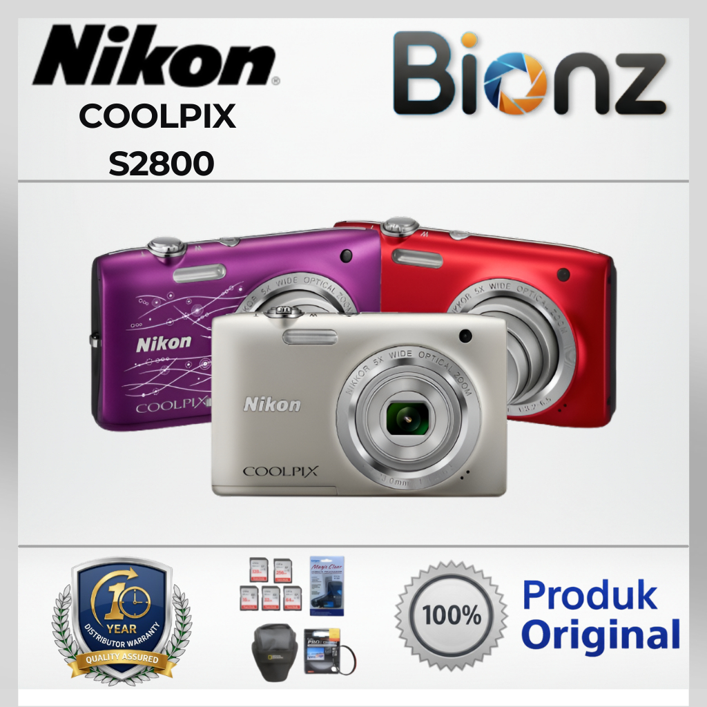 KAMERA NIKON COOLPIX S2800 / CAMERA DIGITAL NIKON COOLPIX S2800