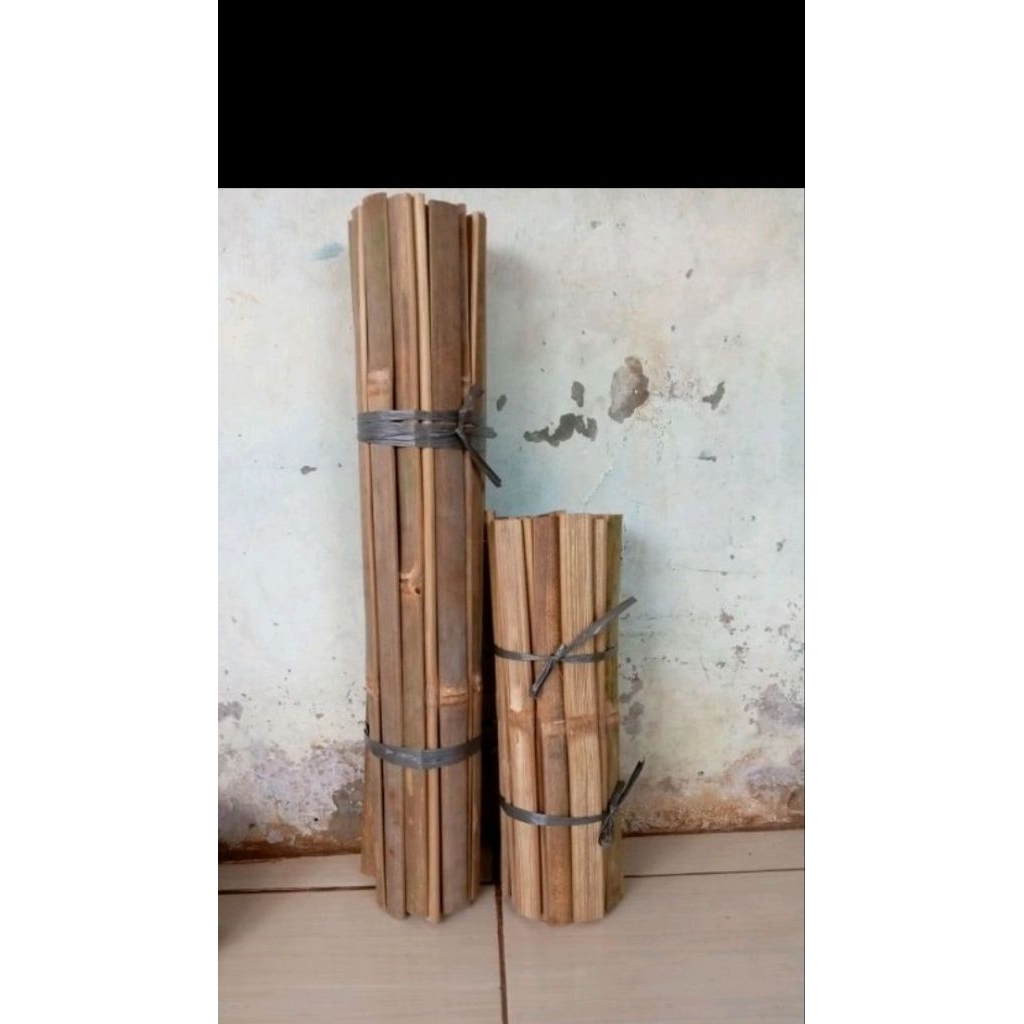 belahan bambu buat pagar dan yg lain.
