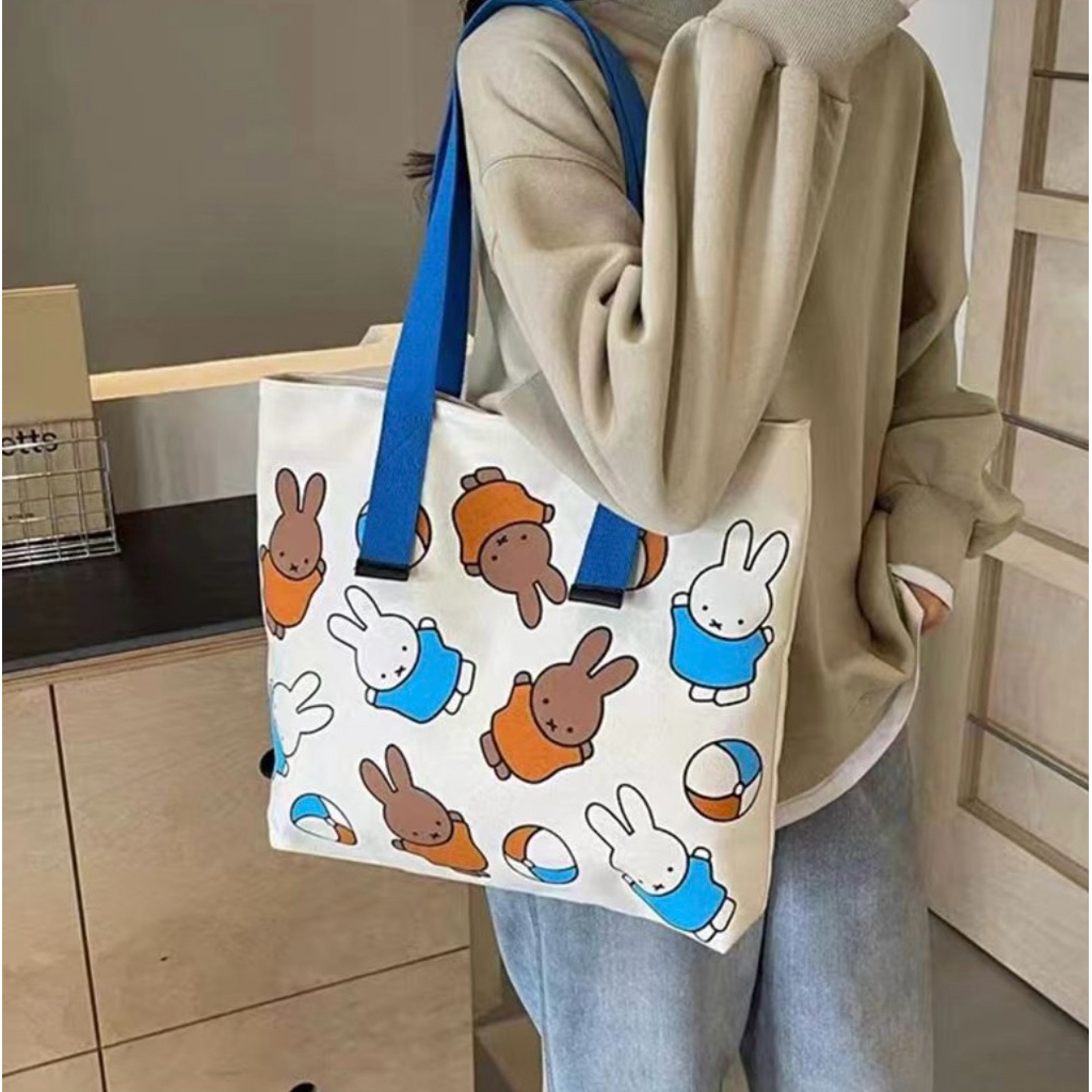 Tas Bahu Miffy / Tote bag Miffy / Tas Kanvas Tebal Miffy