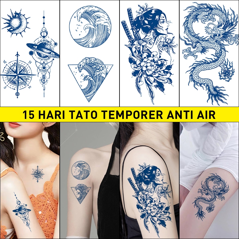 bali paper ink tatto, tato tahan air,Stiker Tato Fruit Ink,15 hari tato temporer anti air,Tato tempo