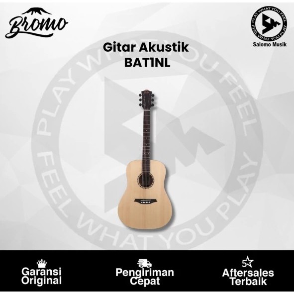 Gitar Akustik Bromo BAT1NL Left Hand Guitar Original With Bag