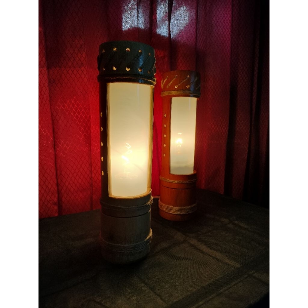lampu tidur lampu dekorasi lampu taman lampu cafe lampu hias BAHAN BAMBU