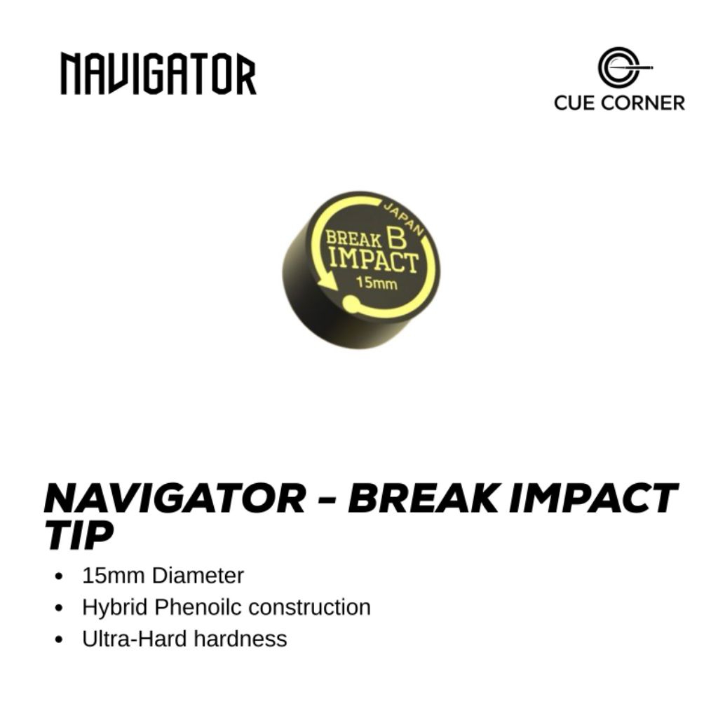 Navigator Break Impact Tip - Tip break cue berkualitas