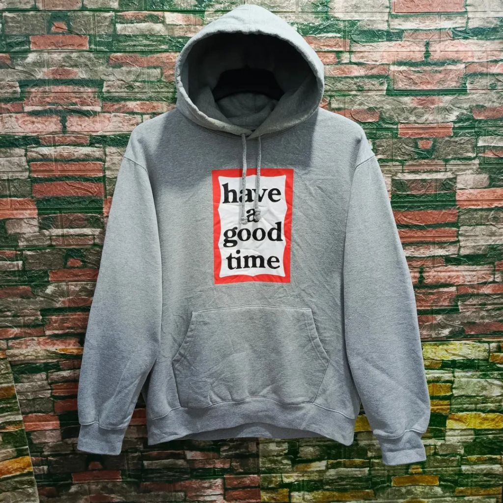 hoodie HAVE A GOOD TIME tebal size XL casual bagus ORIGINAL