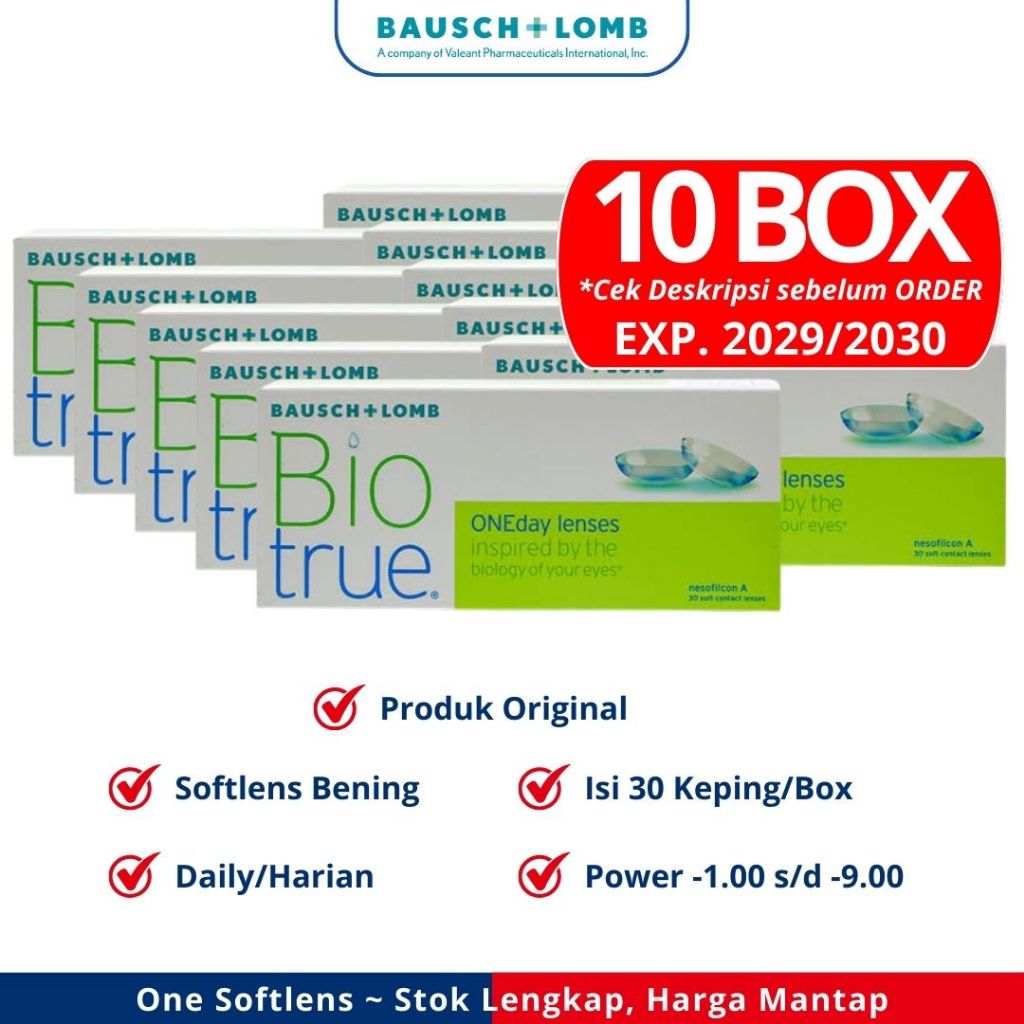 SOFTLENS BAUSCH AND LOMB BIO TRUE DAILY PROMO SOFTLENS HARIAN