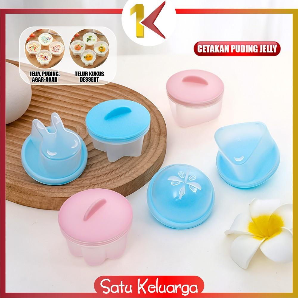 SK-C1437 Cetakan Telur Kukus Dessert Bentuk Lucu / Cetakan Steamer Telor Egg Poacher / Cetakan Jelly