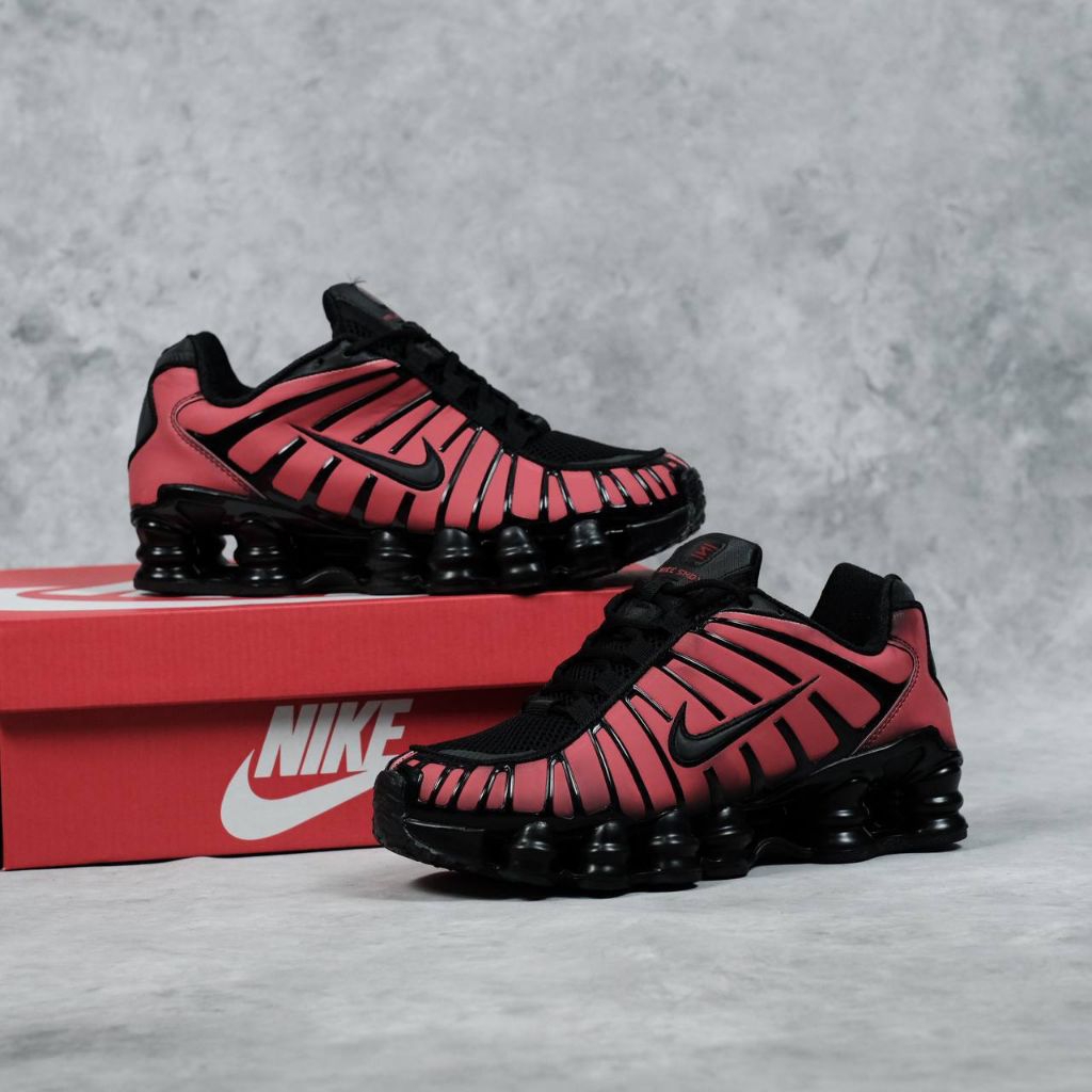 Sepatu Nike Shox TL Black Max Red