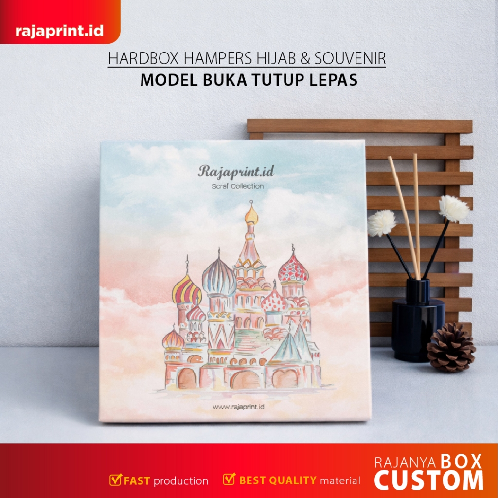 Box HIjab / Box Pasmina / hardbox buka tutup atas / hardbox custom / bloombox / hardbox / hardbox ha