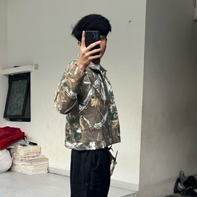 HOT DEALS WORK JACKET PATTERN LEOPARD JAKET BOXY MOTIF MACAN RANTING