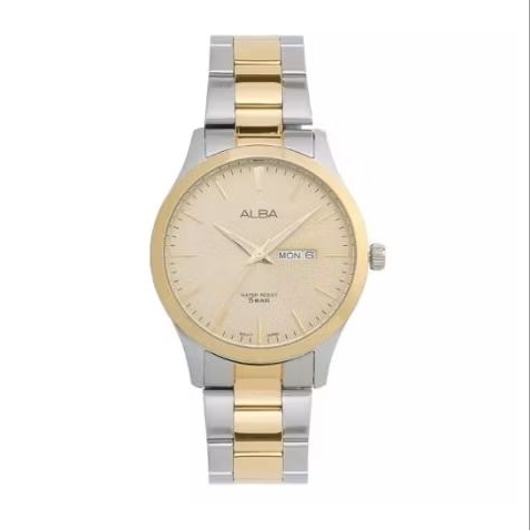 Alba AJ6126X1 Jam tangan Pria Silver Gold Original