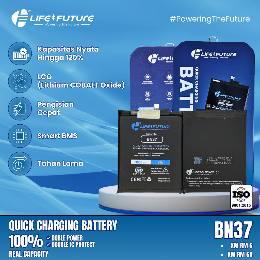 Baterai LF/Life Future ~ BN37/BN 37/Xiaomi Redmi 6 / 6A / 6 Pro