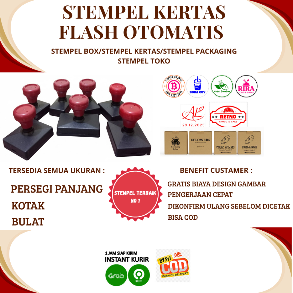 Stempel Jumbo Flash / Stempel Kardus & Box  / Stempel Jumbo Kertas/ Stempel Fragile  ( Free Desain )