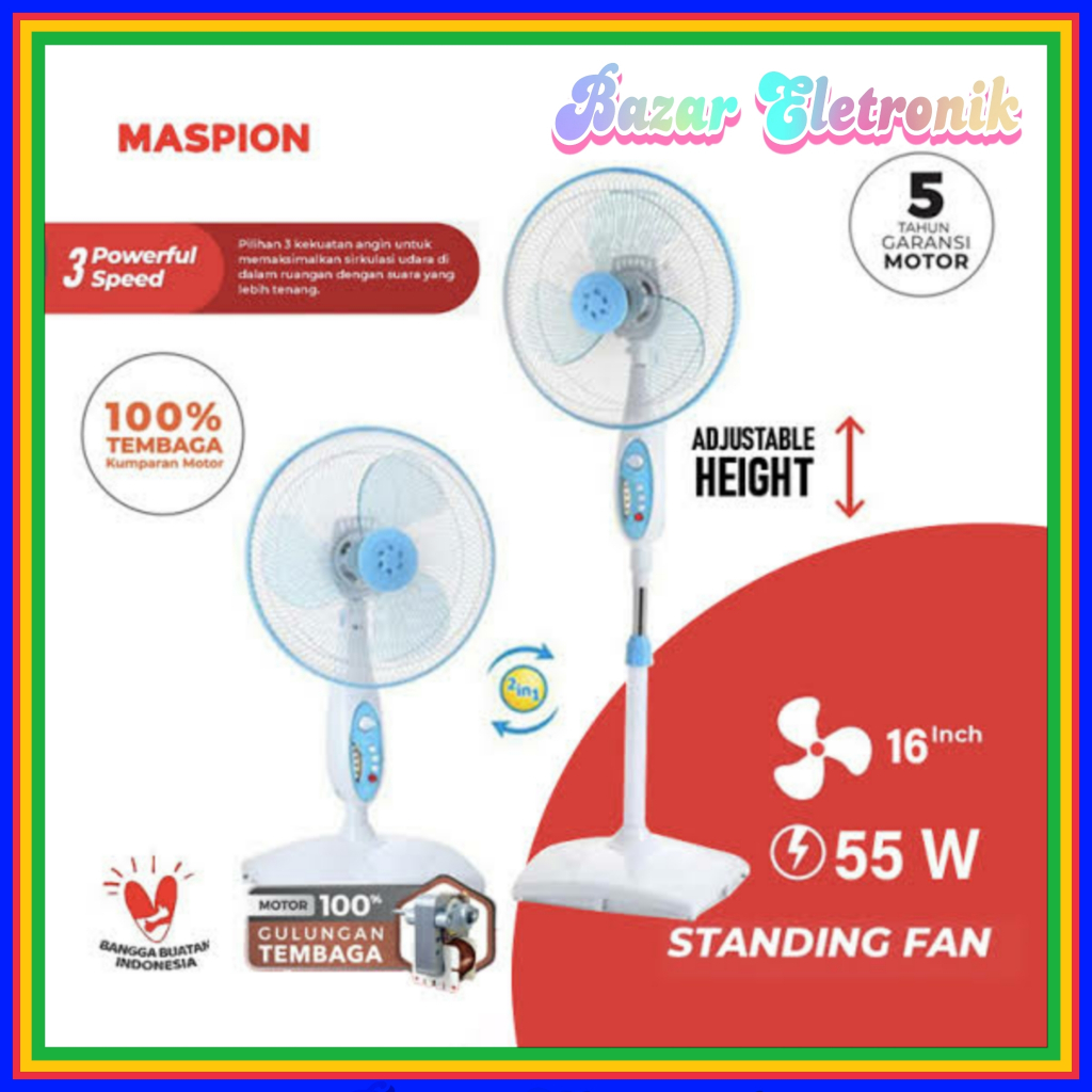 KIPAS ANGIN BERDIRI MASPION 167 / STAND FAN MASPION 167 / STAND FAN MASPION / STAND FAN