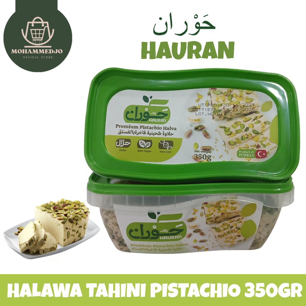 HALAWA TAHINI DENGAN PISTACHIO PREMIUM HAURAN ASLI 350 GRAM