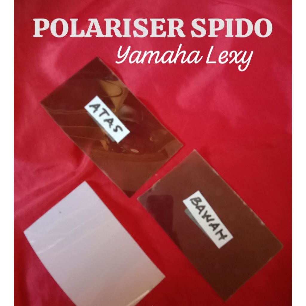 polarizer polariser lcd plus mika susu set atas bawah speedometer motor Yamaha Lexi 155 original PNP