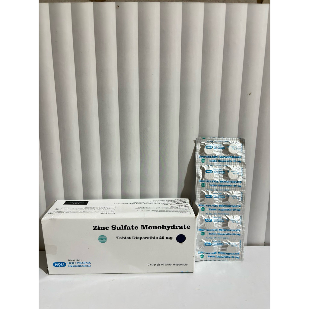 ZINK SULFAT TABLET (PER STRIP)