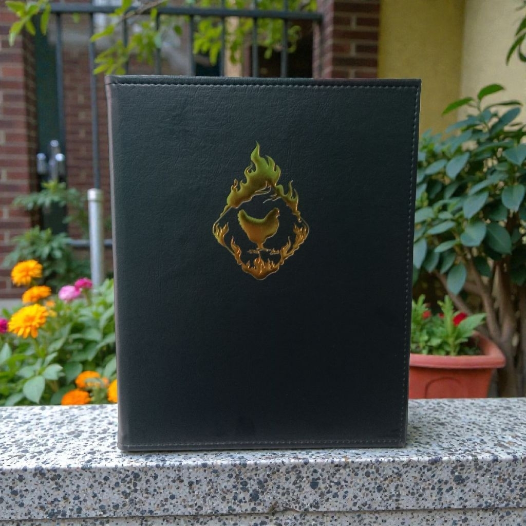 buku menu binder size a4 custom logo