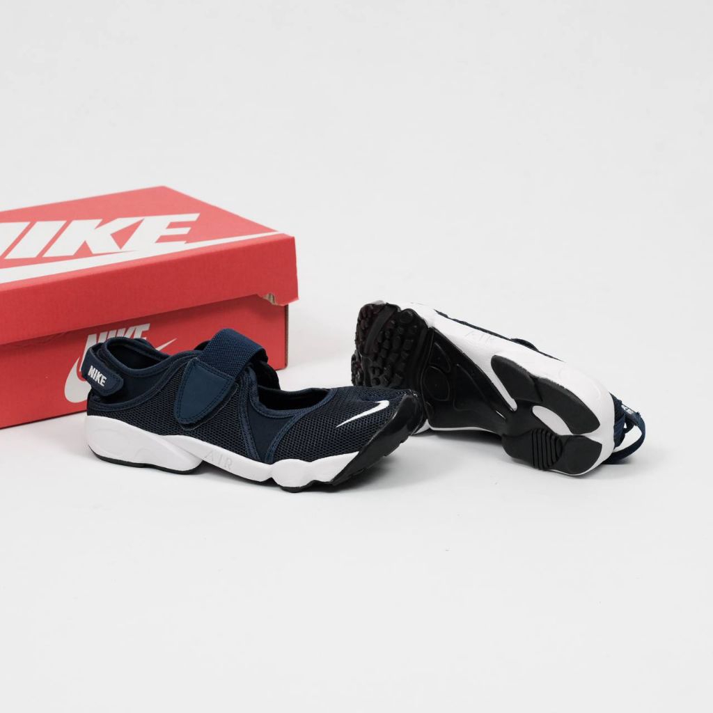 Sepatu Nike Air Rift Breathe Navy White
