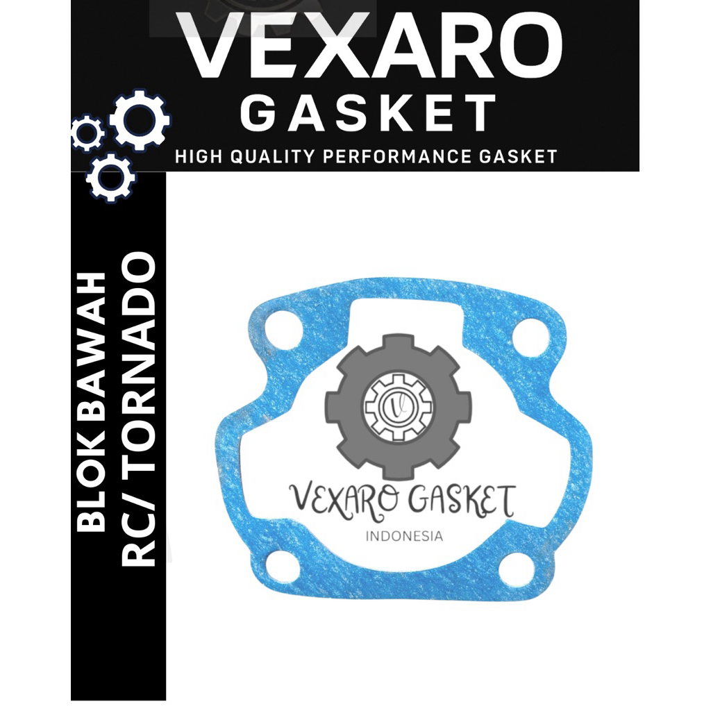 paking blok bawah paking Cylinder block / Blok bawah RC / TORNADO - PAKING MESIN Motor