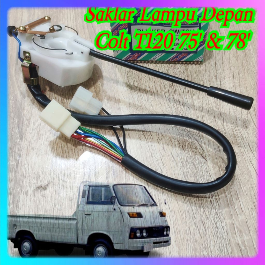 SAKLAR LAMPU DEPAN / SAKLAR SEN MITSHUBISHI COLT T120 LAMA TAHUN 75 / 78