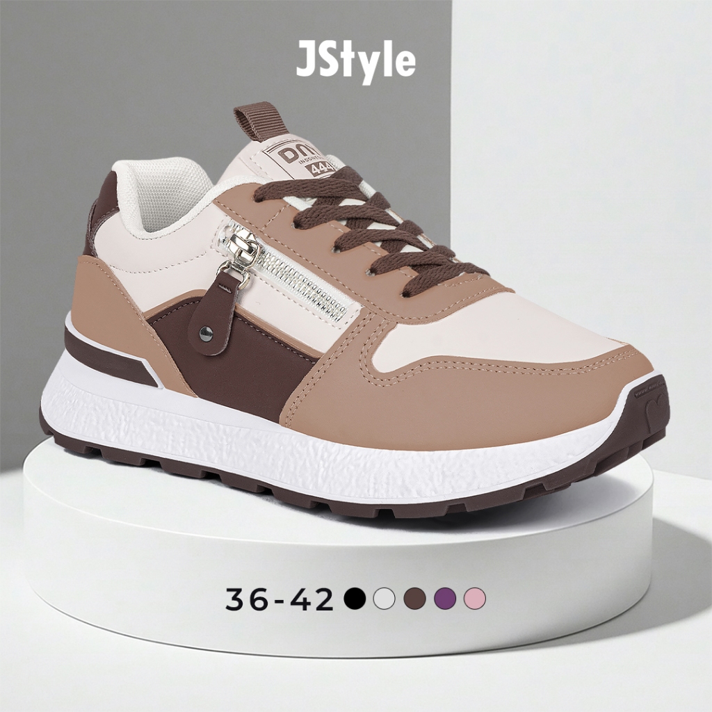 JS Sepatu Sneakers Kekinian Sepatu Olahraga Sneaker Wanita Sport Shoes Running Shoes SP-444A