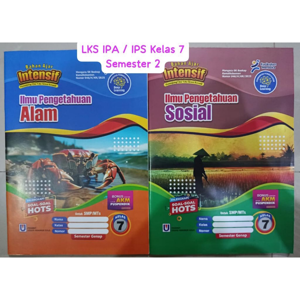 LKS IPA / IPS INTENSIF Kelas 7 SMP - Soal Latihan
